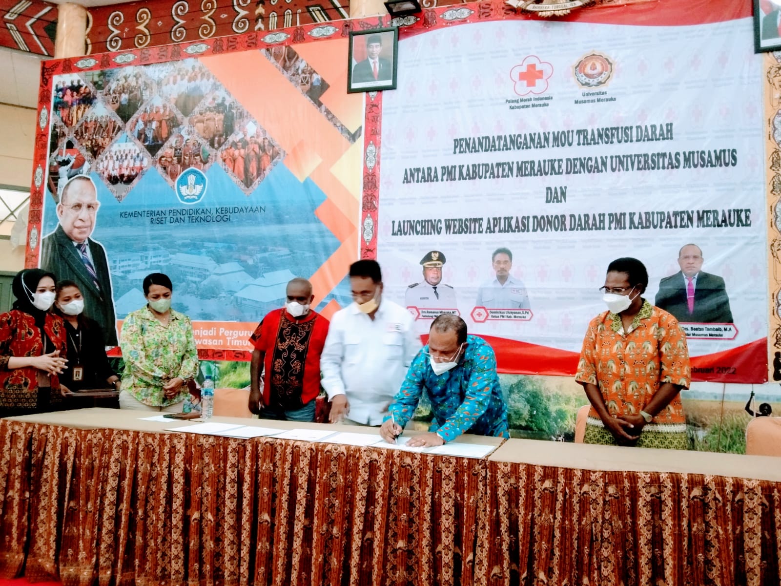 PMI Merauke dan Unmus Teken MoU Transfusi Darah