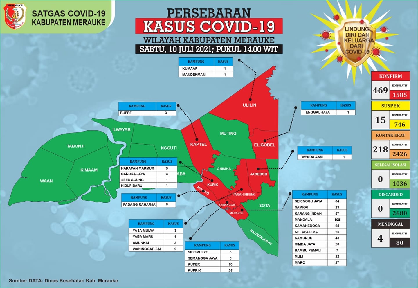 COVID-19 TERUPDATE  SABTU, 10 JULI 2021