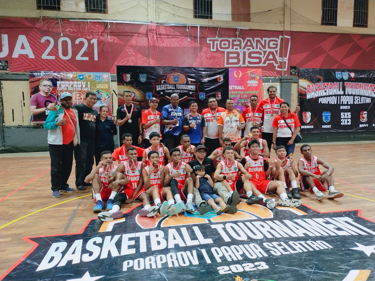 Final Cabor Bola Basket Berakhir Manis Bagi Tuan Rumah Merauke
