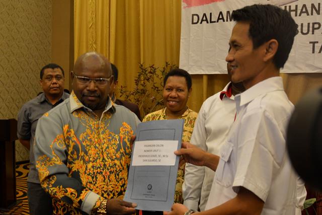  Pasangan Fredi - Sularso sebagai Bupati dan Wakil Bupati terpilih Merauke