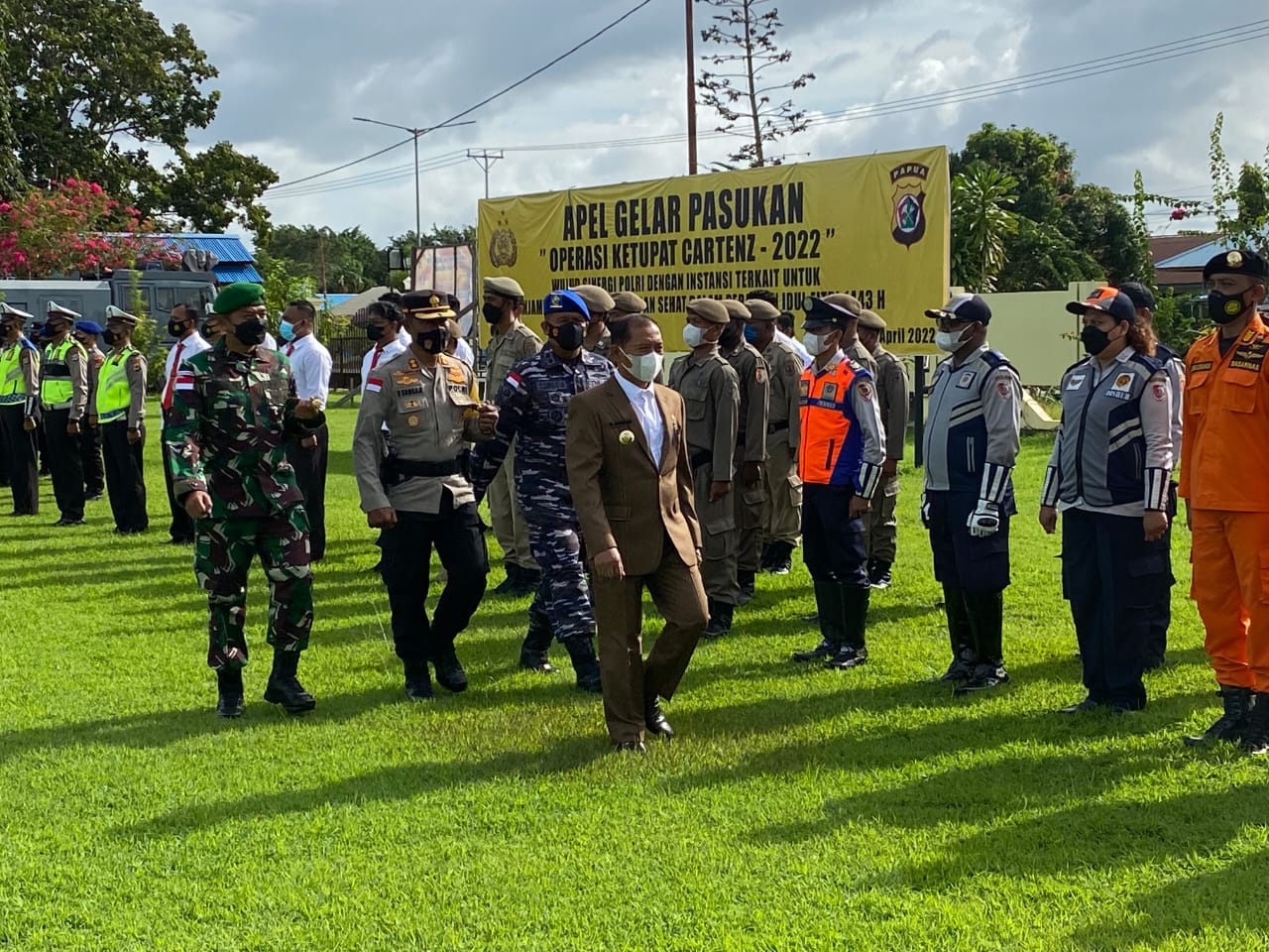 Ratusan Personil Gabungan Siap Mengamankan Idul Fitri 1443H