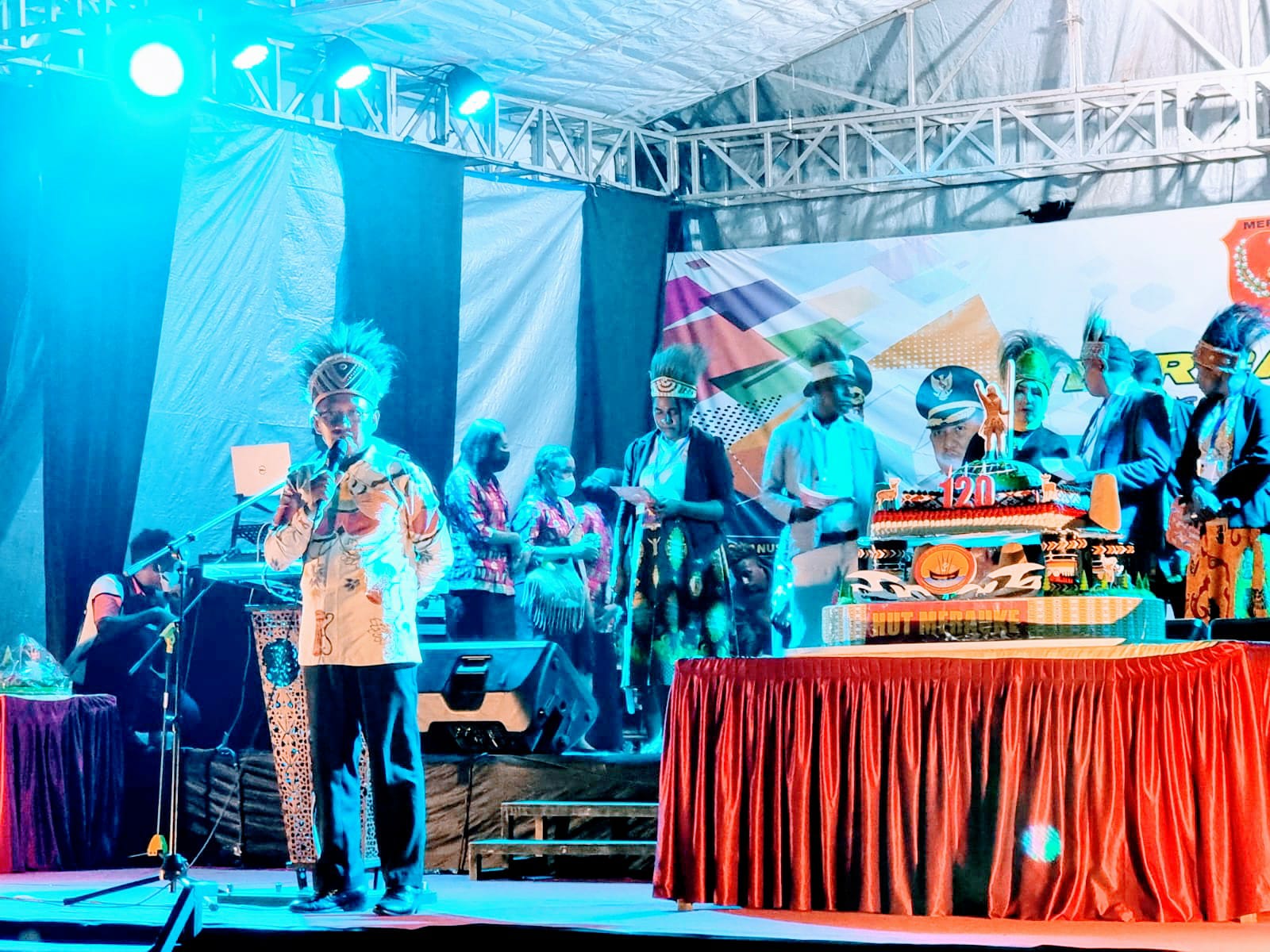 Malam Puncak HUT Kota Merauke ke-120 Berlangsung Meriah