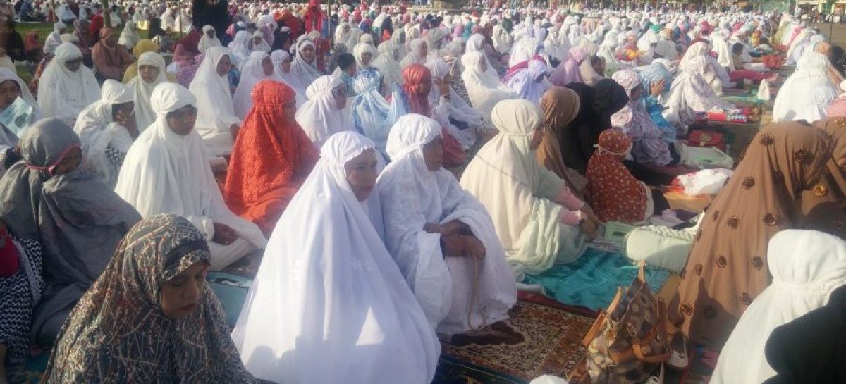 Ribuan Umat Islam Merauke Shalat Idul Adha di Masjid Raya