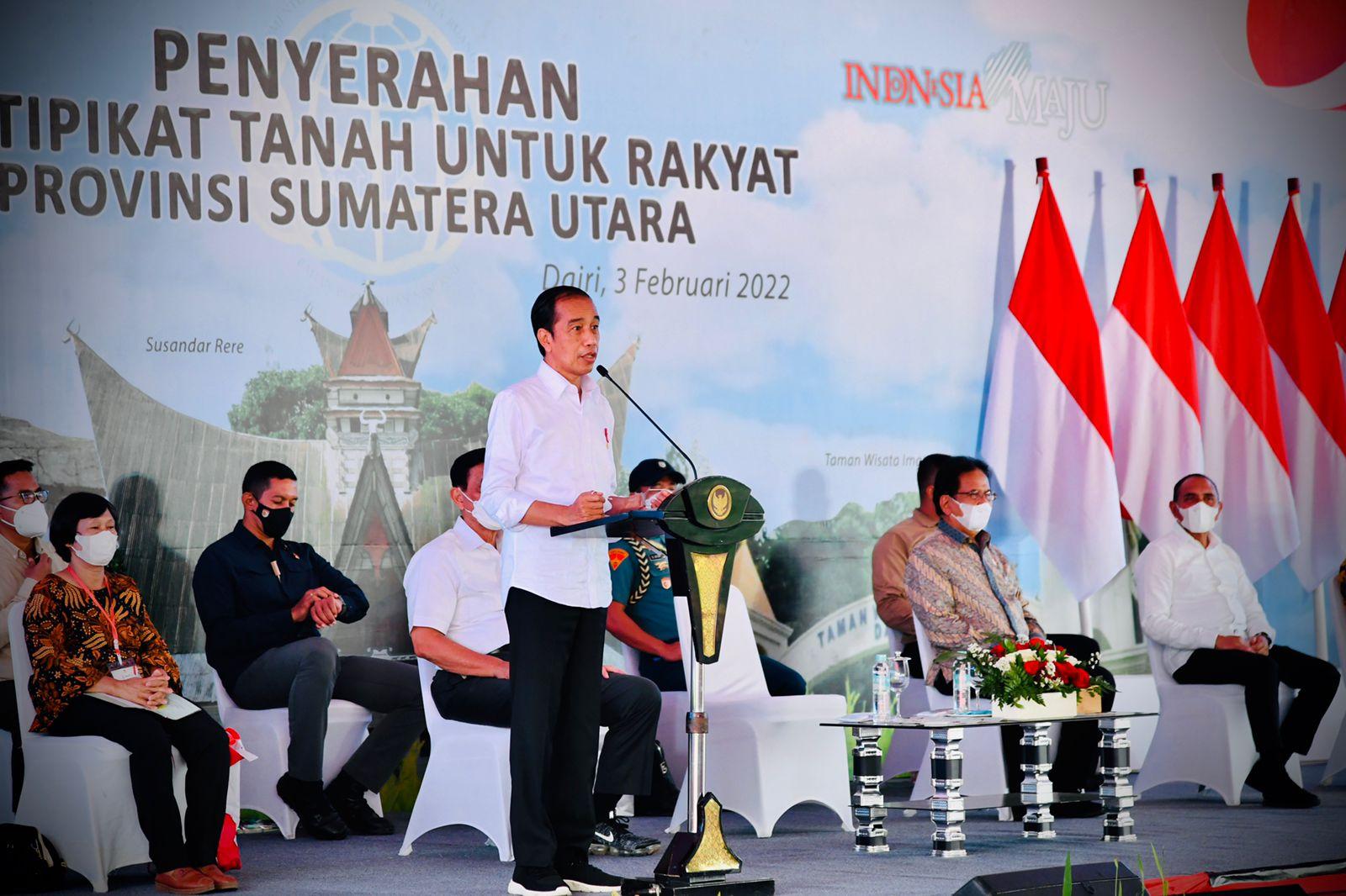Presiden Jokowi Kembali Tegaskan Pentingnya Sertifikat Tanah bagi Masyarakat