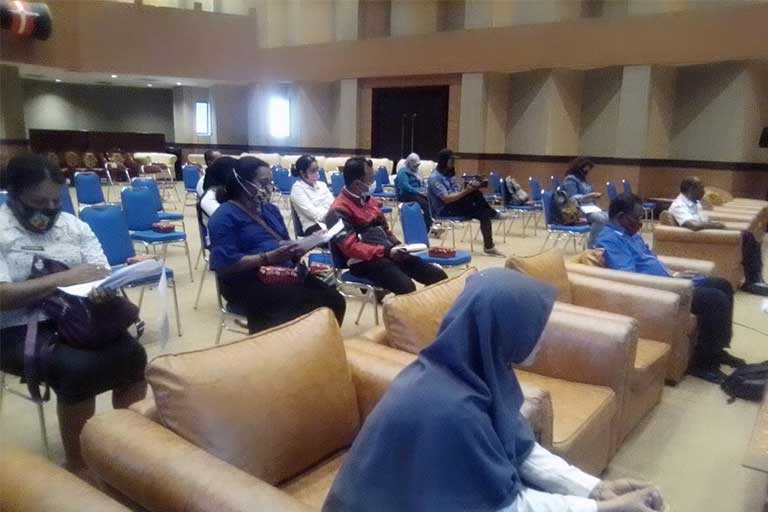 Bagian Hukum Setda Kabupaten Merauke Sosialisasikan Perbup Tentang Protokol Kesehatan