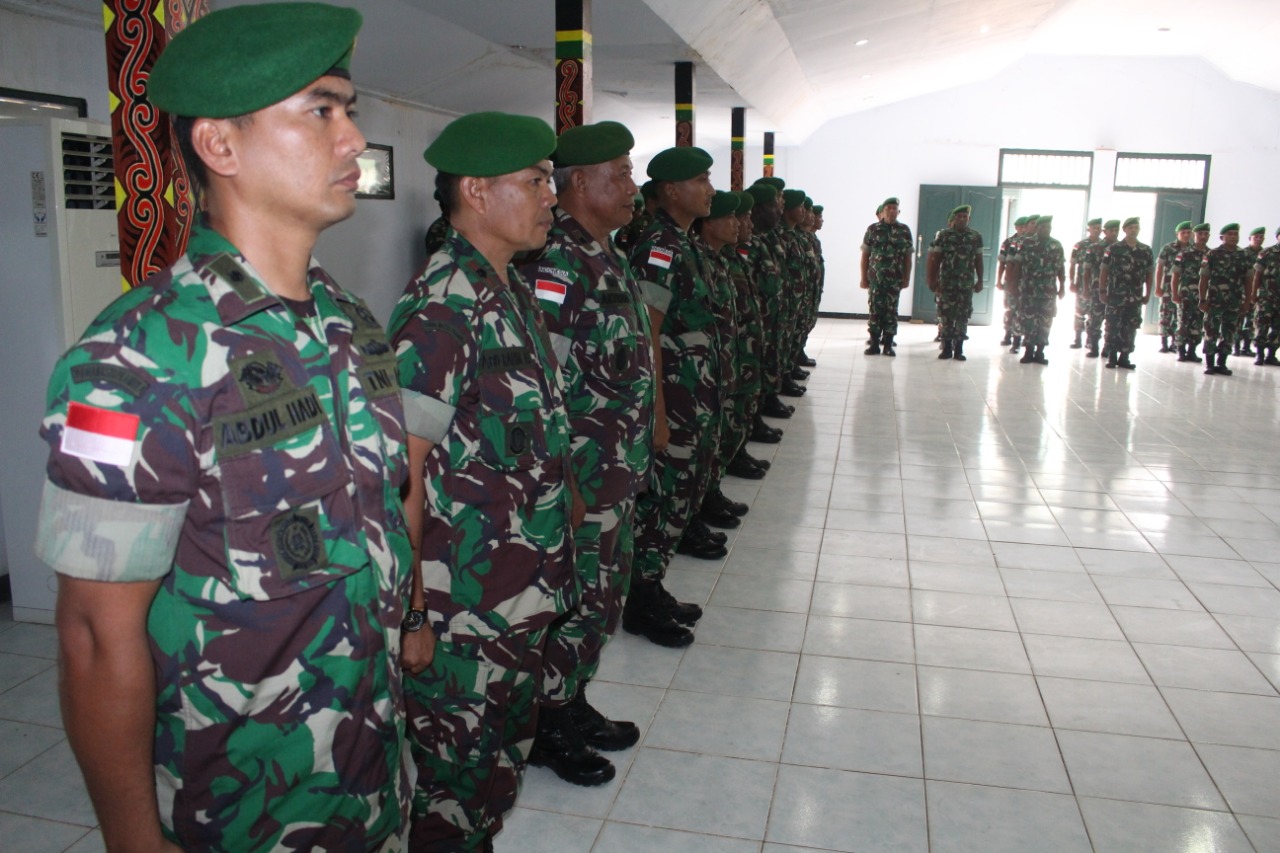 53 Anggota Kodim 1707/Merauke Naik Pangkat Periode 1 Oktober 2019

