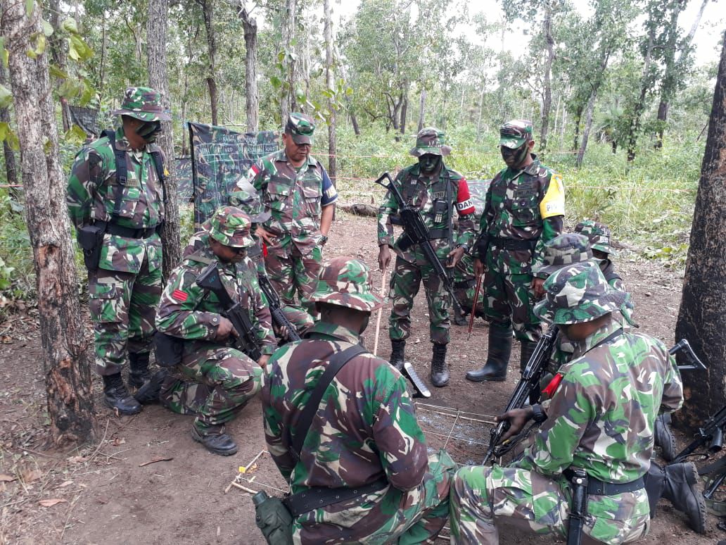Prajurit Yonif 757/GV Laksanakan Latihan Siap Tempur