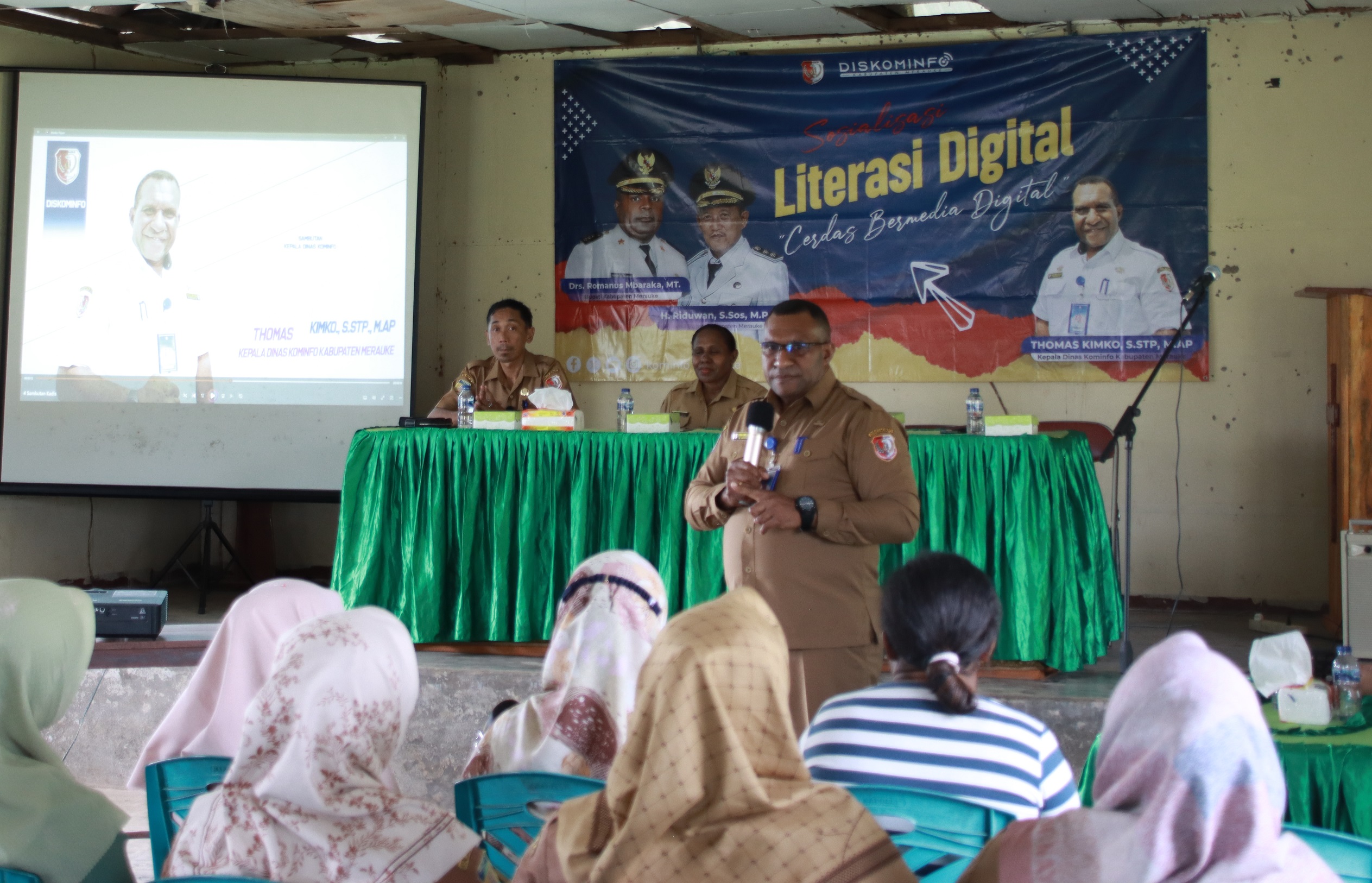 Literasi Digital Kembali Disosialisasikan Diskominfo Merauke di Distrik Kurik