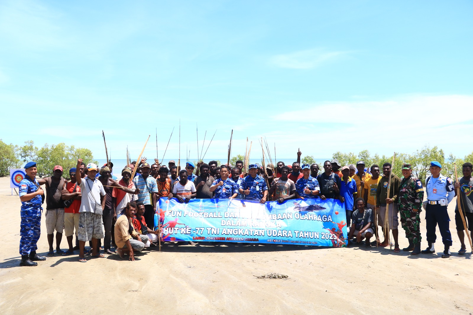 Sambut HUT ke 77 TNI AU, Lanud DMA Gelar Bakti Sosial