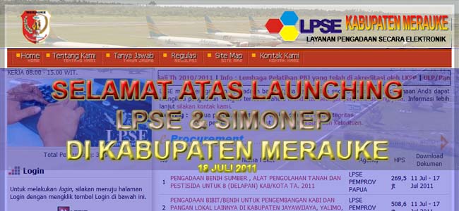 Pengumuman Paket Pengadaan Barang dan Jasa 2013