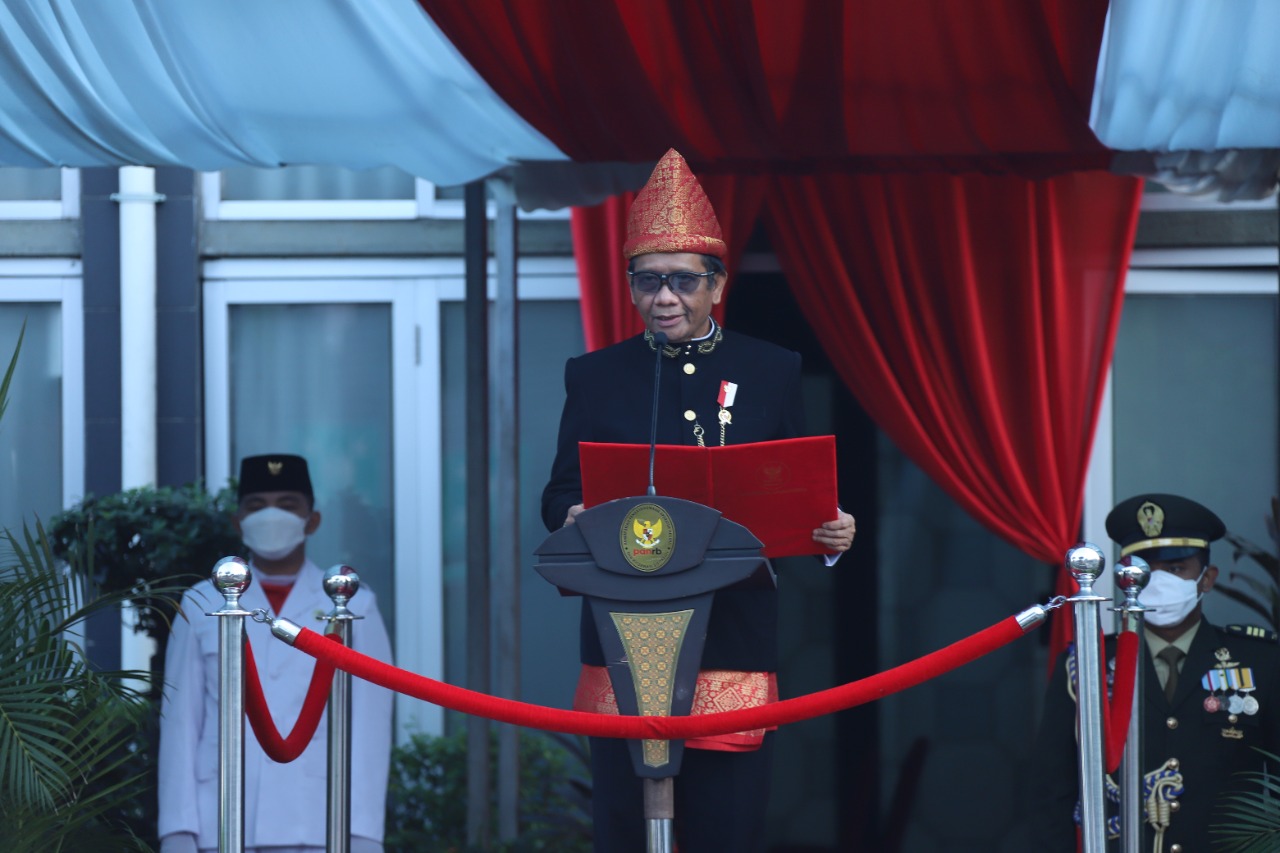HUT ke-77 RI, Mahfud MD Minta ASN Adaptasi dan Adopsi