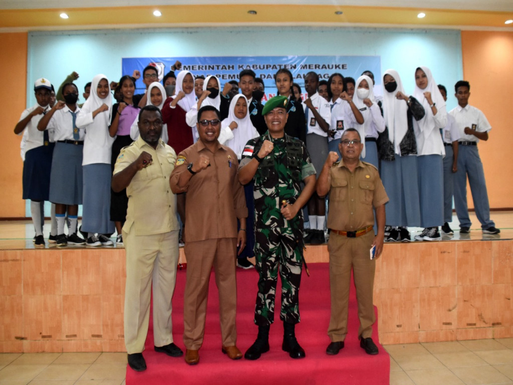 Dalam Pelatihan LKTD, Dandim 1707/Merauke Sisipkan Pendidikan Bela Negara