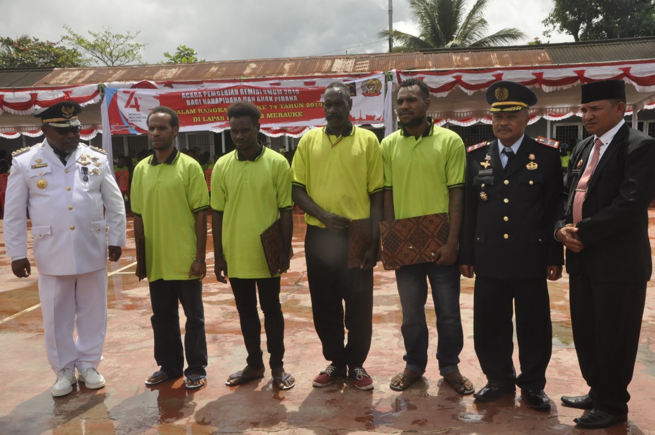 240 Napi Lapas Kelas IIB Merauke Terima Remisi 