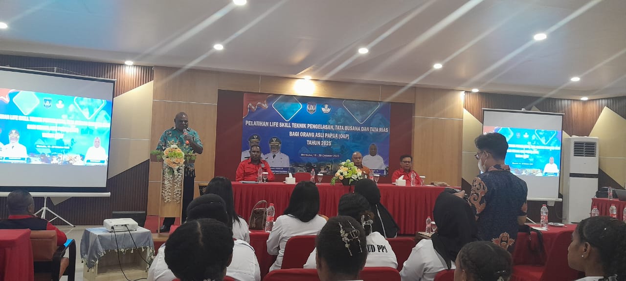Puluhan OAP Papua Selatan Diberi Pelatihan Life Skill Tiga Bidang Ini

