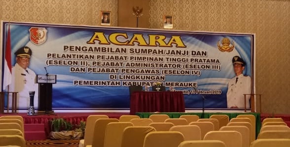 Bupati Merauke Melantik 834 Pejabat Eselon II,  III Dan IV