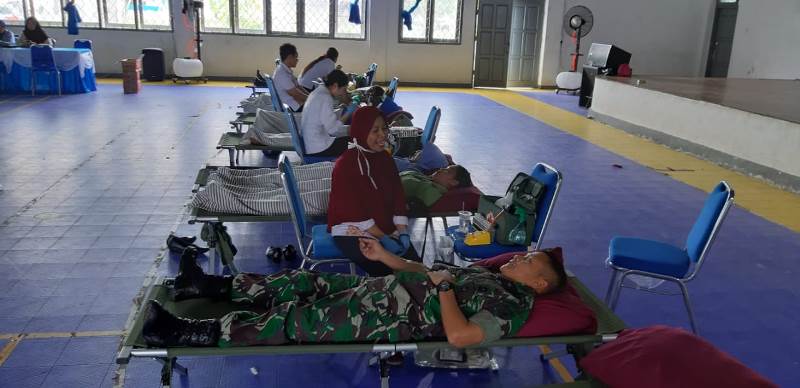70 Kantong Daerah Disumbangkan ke PMI kabupaten Merauke