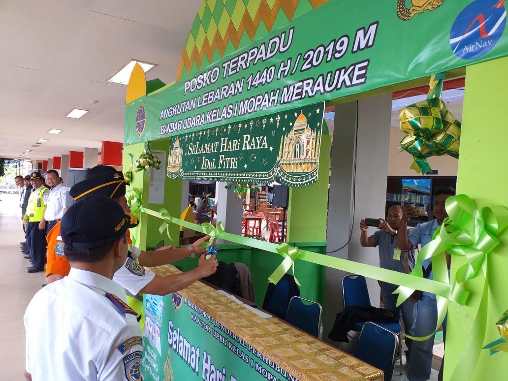 Posko Lebaran 2019 Bandara Mopah Merauke Sudah Dibuka