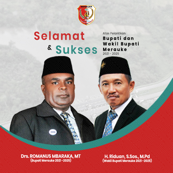 Bupati dan Wakil Bupati Kabupaten Merauke Dilantik