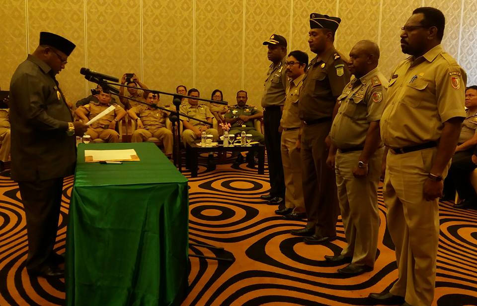 Unit Satgas Saber Pungli Pemkab Merauke Dikukuhkan