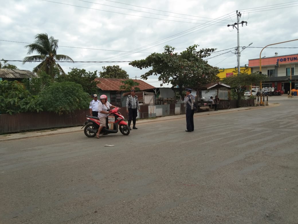 Area Pasar Wamanggu Merauke Mulai Diterapkan Lalu Lintas Satu Arah