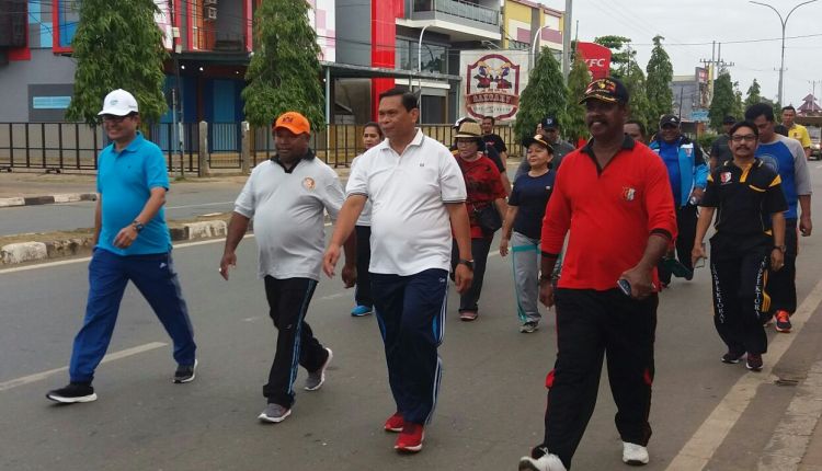 Tingkatkan Silahturahmi, Pemkab Merauke Gelar Jalan Santai