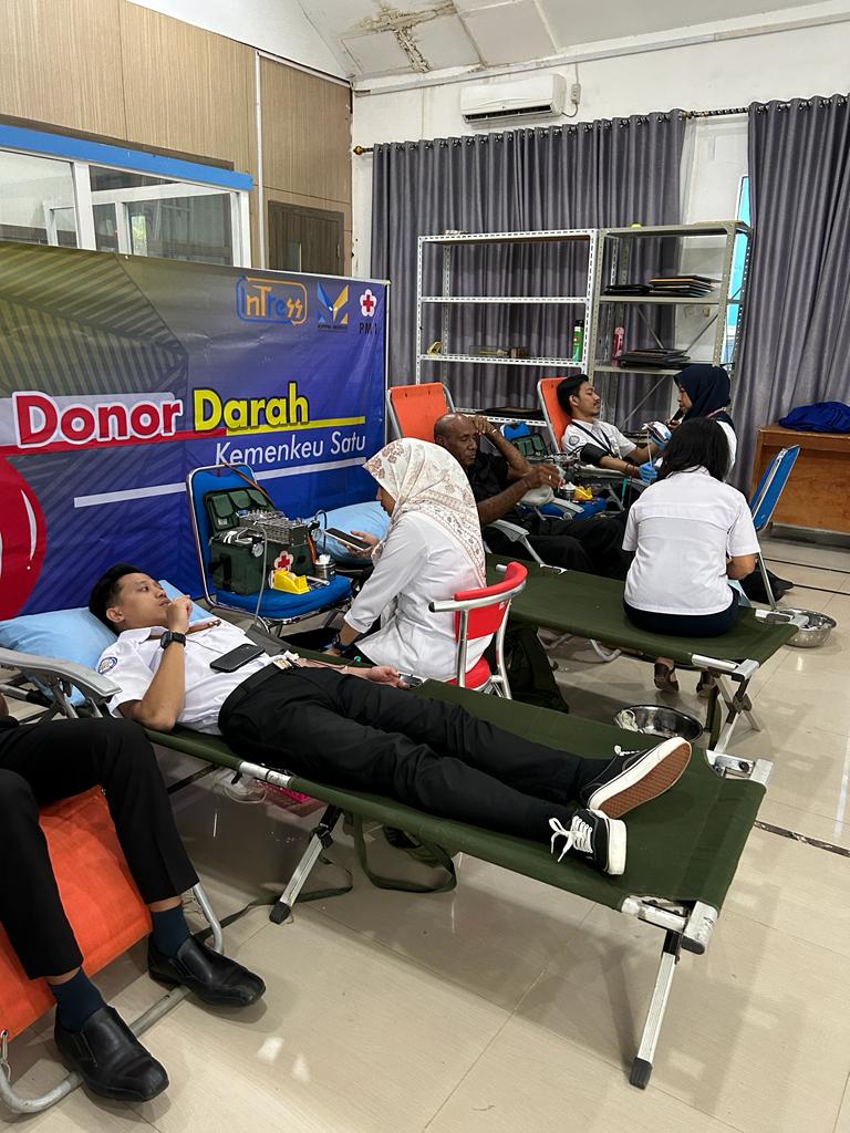 Tiap Tiga Bulan, Kemenkeu Daerah Merauke Lakukan Donor Darah
