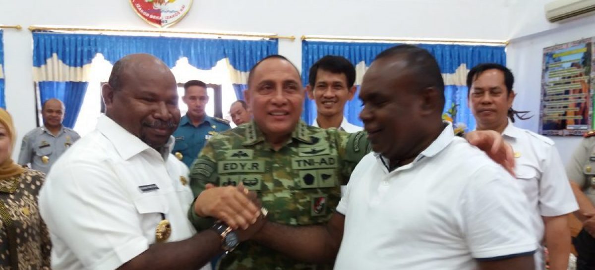 Pangkostrad Pantau Tugas Satgas Pamtas RI-PNG