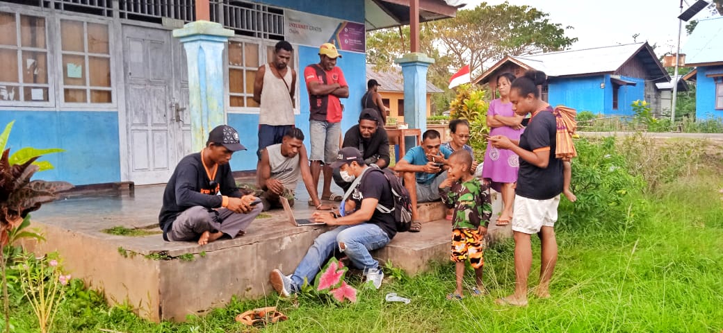 Kampung Toray dan Kampung Kwell Bisa Akses Internet Gratis