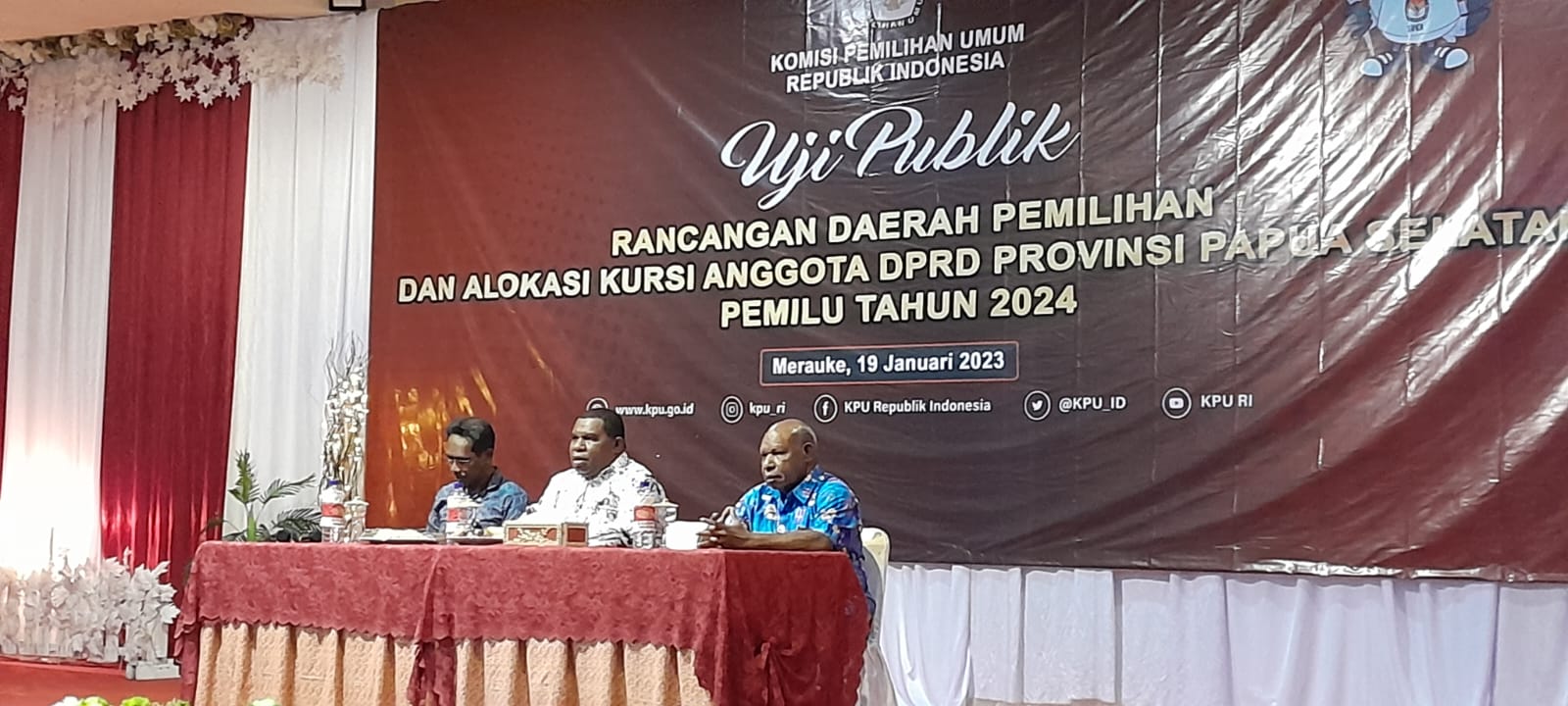 KPU RI Lakukan Uji Publik Rancangan Dapil dan Alokasi Kursi Anggota DPRD PPS
