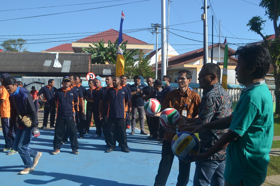 Pererat Kekeluargaan, Rumpun Perhubungan Laut Gelar Lomba Bola Volley
