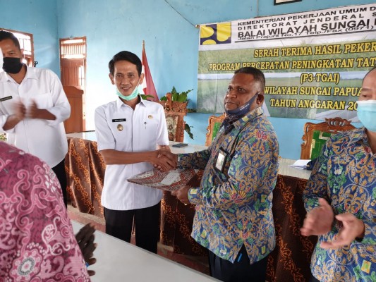 Wabub Merauke Terima Laporan Pertanggung Jawab P3-GAI oleh BWS Merauke