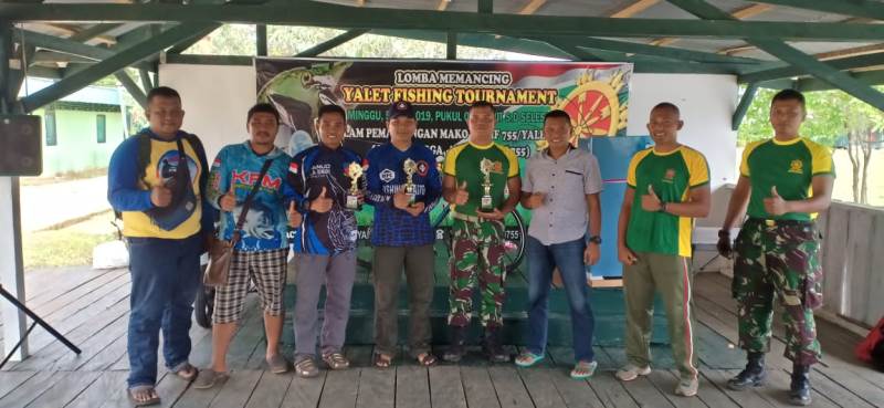 Yonif 755 Kostrad Selenggarakan Yalet Fishing Tournamen 