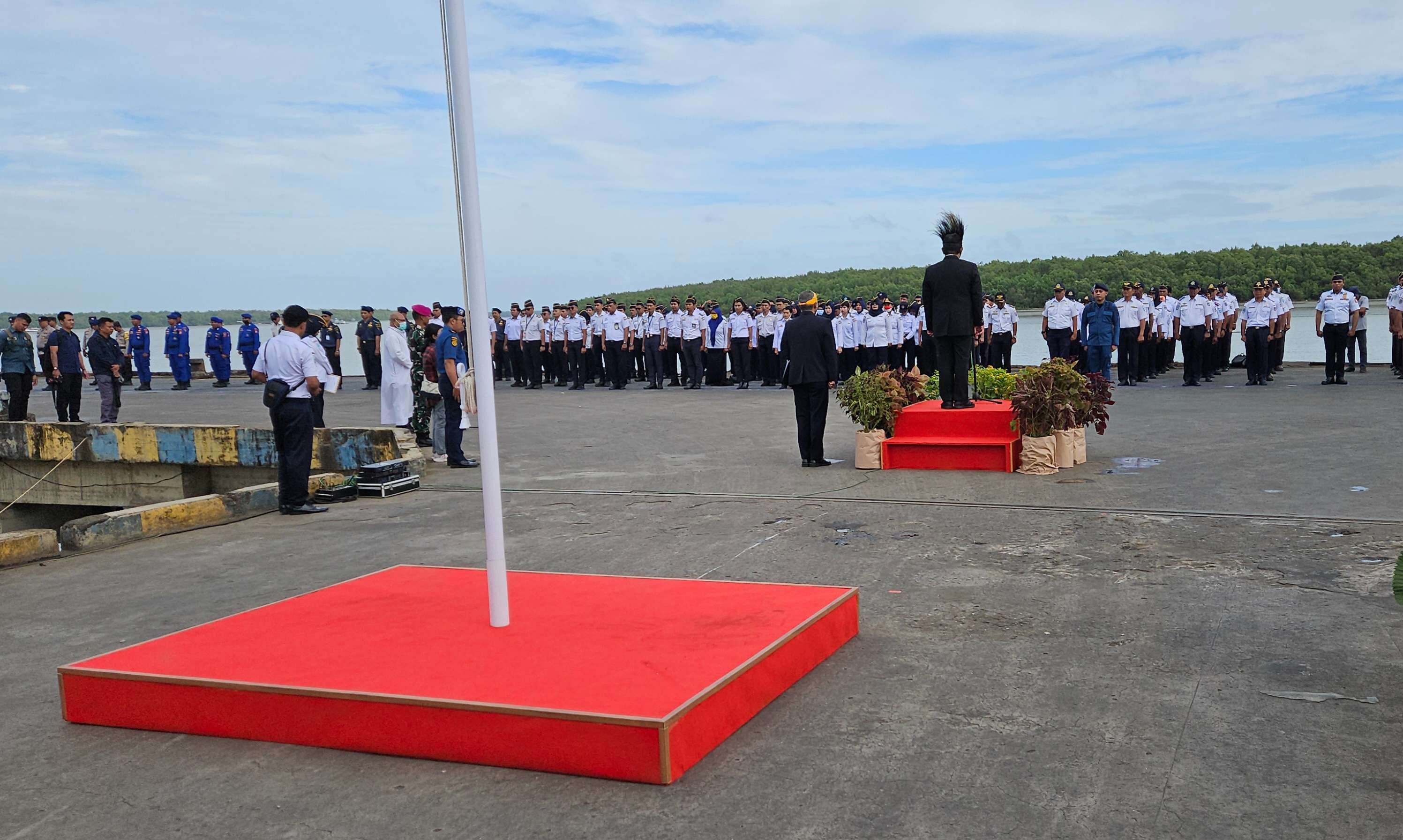 Upacara Harhubnas 2024 di Gelar di Pelabuhan Laut Merauke