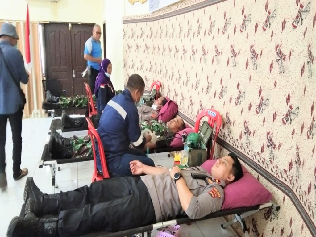 Donor Darah Dalam Rangka HUT Bayangkara, Polres Merauke Targetkan 500 Kantong
